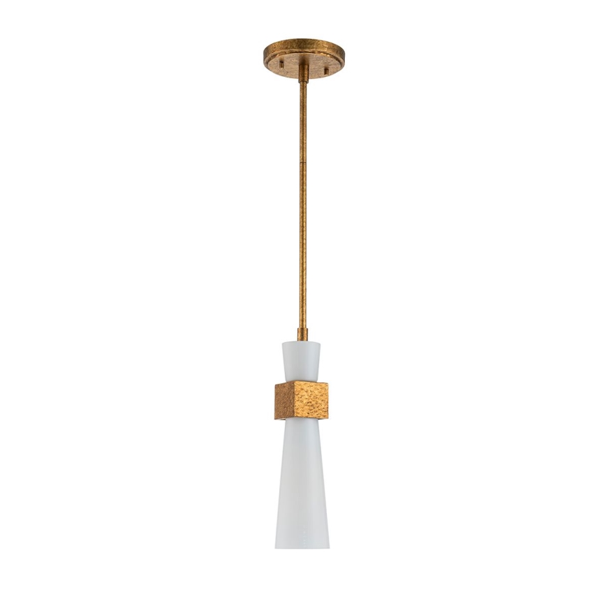 Elstead - Takpendel på stång KRISTY 1xE27/40W/230V Ø 15,2 cm koppar