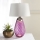 Elstead - LED bordslampa LENA 1xE27/40W/230V + 1xGU10/7W 74 cm rosa/vit