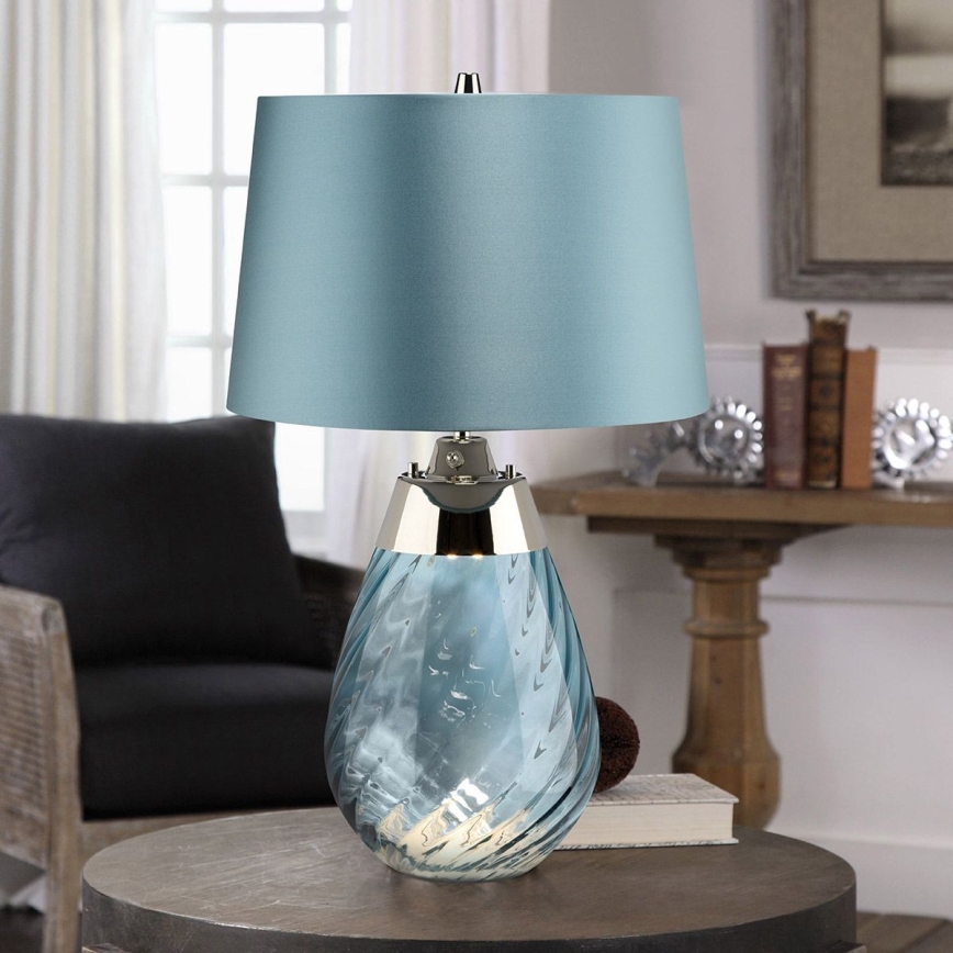 Elstead - LED bordslampa LENA 1xE27/60W/230V + 1xGU10/7W 60,5 cm blå