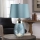 Elstead - LED bordslampa LENA 1xE27/60W/230V + 1xGU10/7W 60,5 cm blå