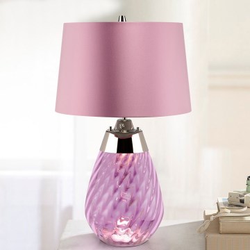 Elstead - LED bordslampa LENA 1xE27/60W/230V + 1xGU10/7W 60,5 cm rosa