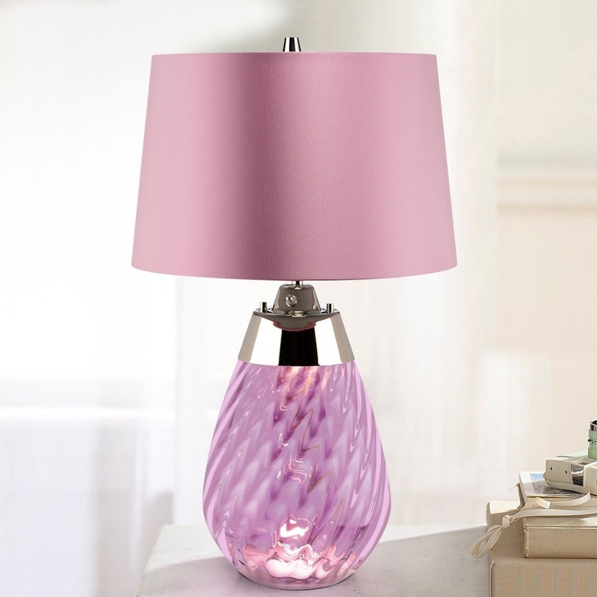 Elstead - LED bordslampa LENA 1xE27/60W/230V + 1xGU10/7W 60,5 cm rosa