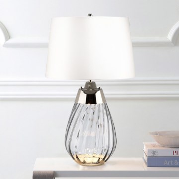 Elstead - LED bordslampa LENA 1xE27/60W/230V + 1xGU10/7W 60,5 cm vit