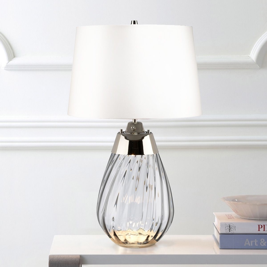 Elstead - LED bordslampa LENA 1xE27/60W/230V + 1xGU10/7W 60,5 cm vit