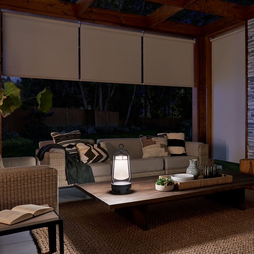 Elstead KL-LYNDON-BT-B-BK - LED Utomhus dimbar lampa med högtalare LYNDON LED/3W/230V IP44 300 mA