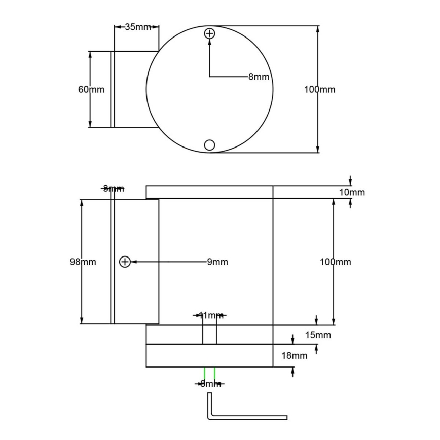 Elstead - LED vägglampa för utomhusbruk MAGNUS 1xGX53/9W/230V IP54