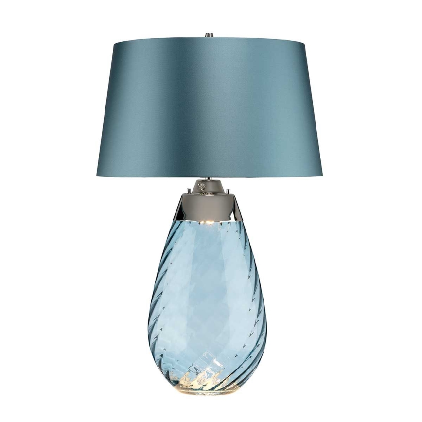 Elstead - LED bordslampa LENA 1xE27/40W/230V + 1xGU10/7W 74 cm blå