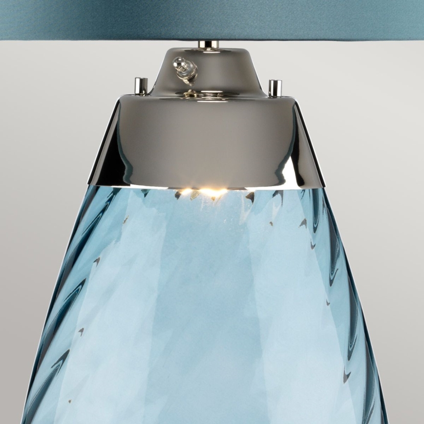 Elstead - LED bordslampa LENA 1xE27/40W/230V + 1xGU10/7W 74 cm blå