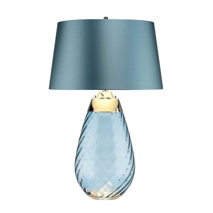 Elstead - LED bordslampa LENA 1xE27/40W/230V + 1xGU10/7W 74 cm blå