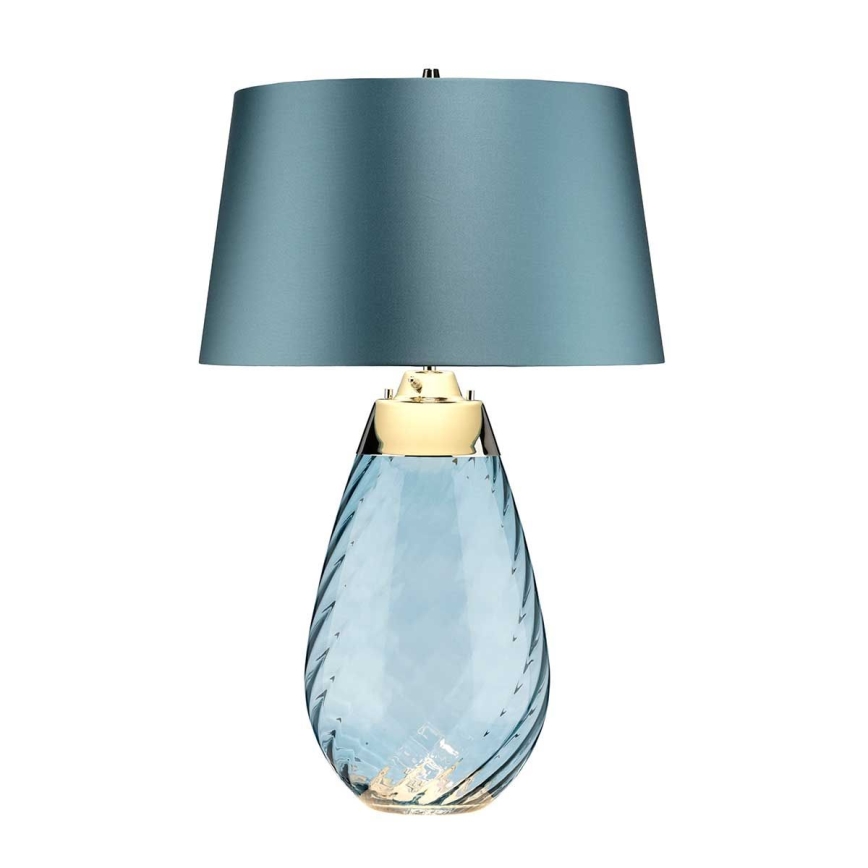 Elstead - LED bordslampa LENA 1xE27/40W/230V + 1xGU10/7W 74 cm blå