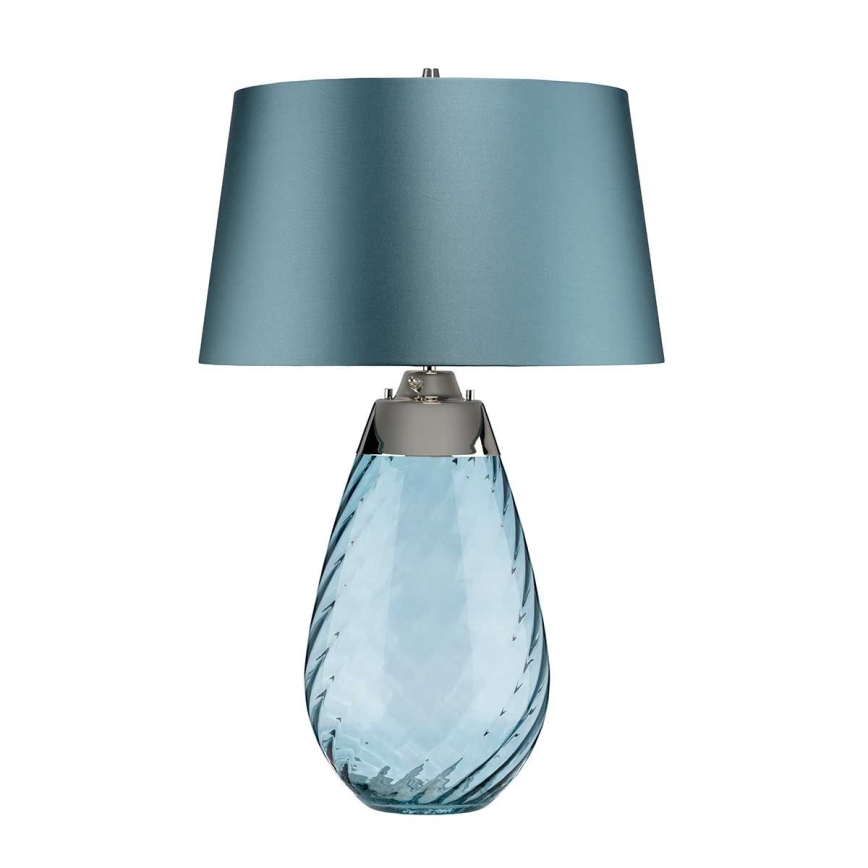 Elstead - LED bordslampa LENA 1xE27/40W/230V + 1xGU10/7W 74 cm blå