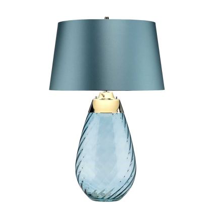 Elstead - LED bordslampa LENA 1xE27/40W/230V + 1xGU10/7W 74 cm blå