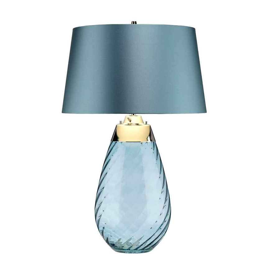 Elstead - LED bordslampa LENA 1xE27/40W/230V + 1xGU10/7W 74 cm blå