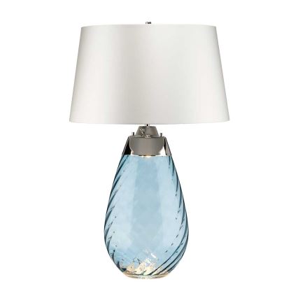 Elstead - LED bordslampa LENA 1xE27/40W/230V + 1xGU10/7W 74 cm blå/vit