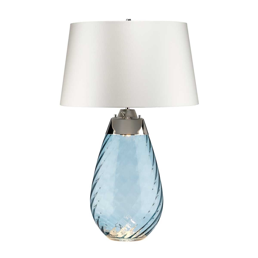 Elstead - LED bordslampa LENA 1xE27/40W/230V + 1xGU10/7W 74 cm blå/vit