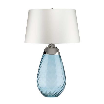 Elstead - LED bordslampa LENA 1xE27/40W/230V + 1xGU10/7W 74 cm blå/vit