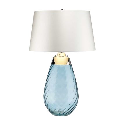 Elstead - LED bordslampa LENA 1xE27/40W/230V + 1xGU10/7W 74 cm blå/vit