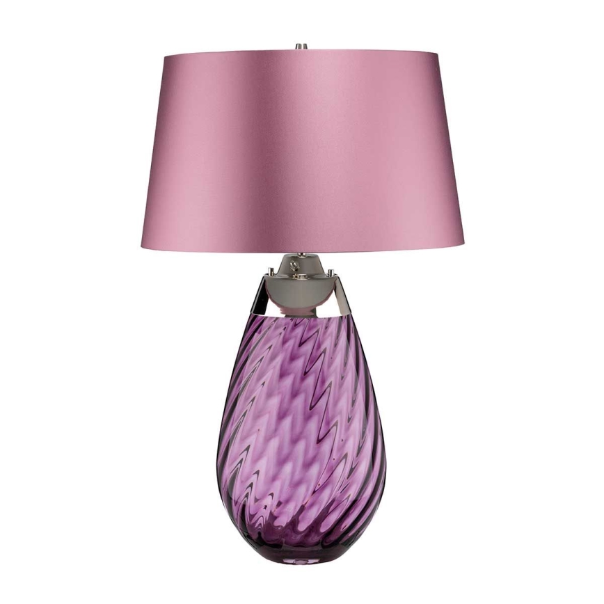 Elstead - LED bordslampa LENA 1xE27/40W/230V + 1xGU10/7W 74 cm rosa