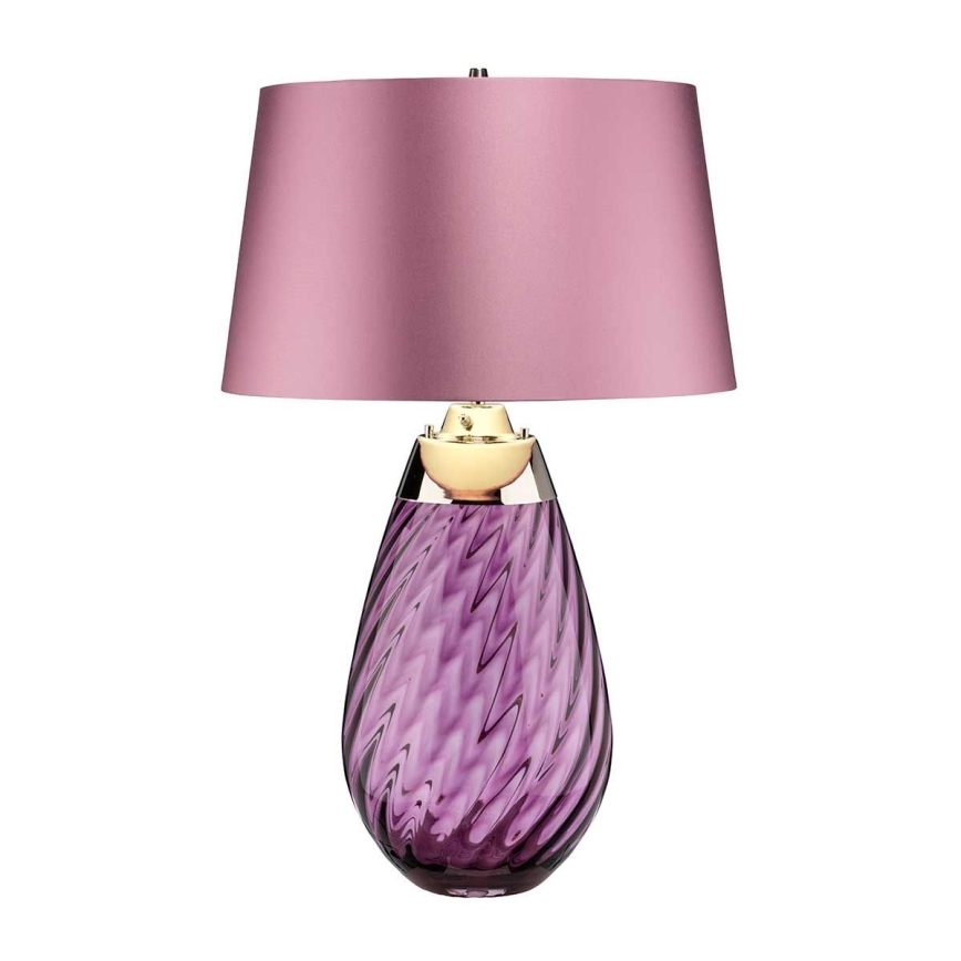 Elstead - LED bordslampa LENA 1xE27/40W/230V + 1xGU10/7W 74 cm rosa