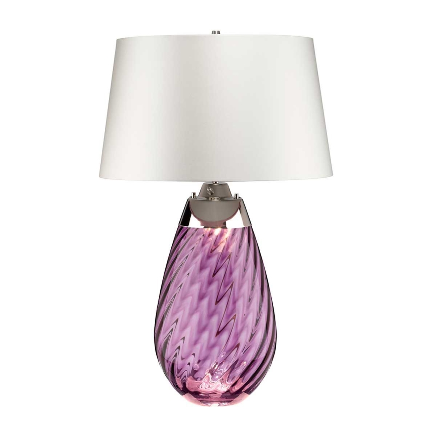 Elstead - LED bordslampa LENA 1xE27/40W/230V + 1xGU10/7W 74 cm rosa/vit