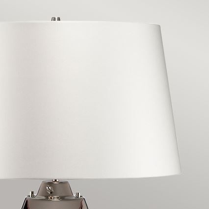Elstead - LED bordslampa LENA 1xE27/40W/230V + 1xGU10/7W 74 cm rosa/vit
