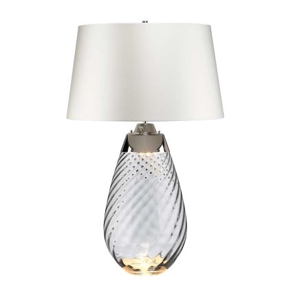 Elstead - LED bordslampa LENA 1xE27/40W/230V + 1xGU10/7W 74 cm vit