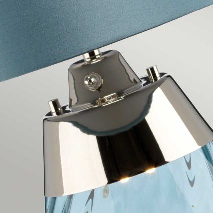Elstead - LED bordslampa LENA 1xE27/60W/230V + 1xGU10/7W 60,5 cm blå