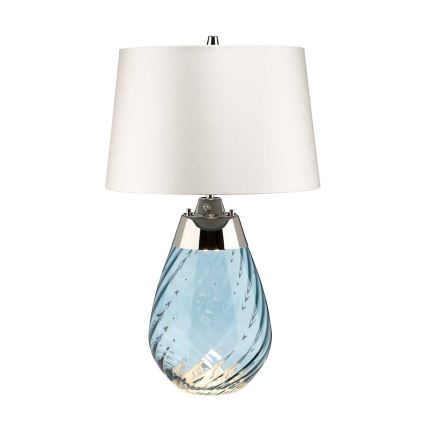 Elstead - LED bordslampa LENA 1xE27/60W/230V + 1xGU10/7W 60,5cm blå/vit