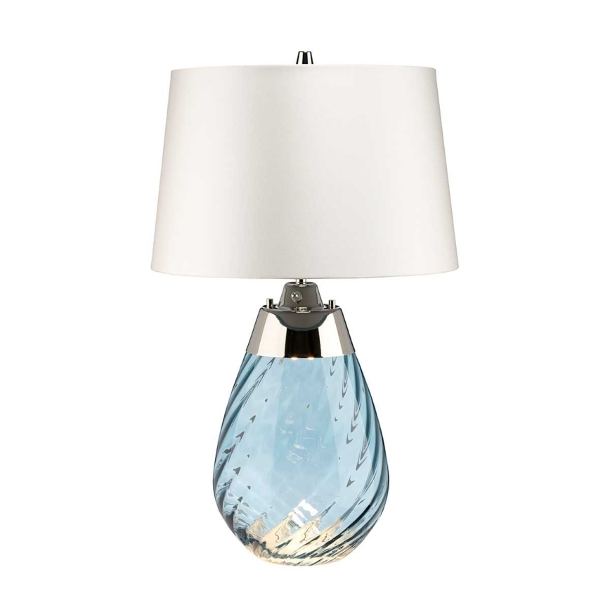 Elstead - LED bordslampa LENA 1xE27/60W/230V + 1xGU10/7W 60,5cm blå/vit