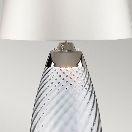 Elstead - LED bordslampa LENA 1xE27/60W/230V + 1xGU10/7W 60,5cm blå/vit