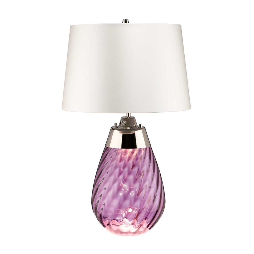 Elstead - LED bordslampa LENA 1xE27/40W/230V + 1xGU10/7W 74 cm rosa