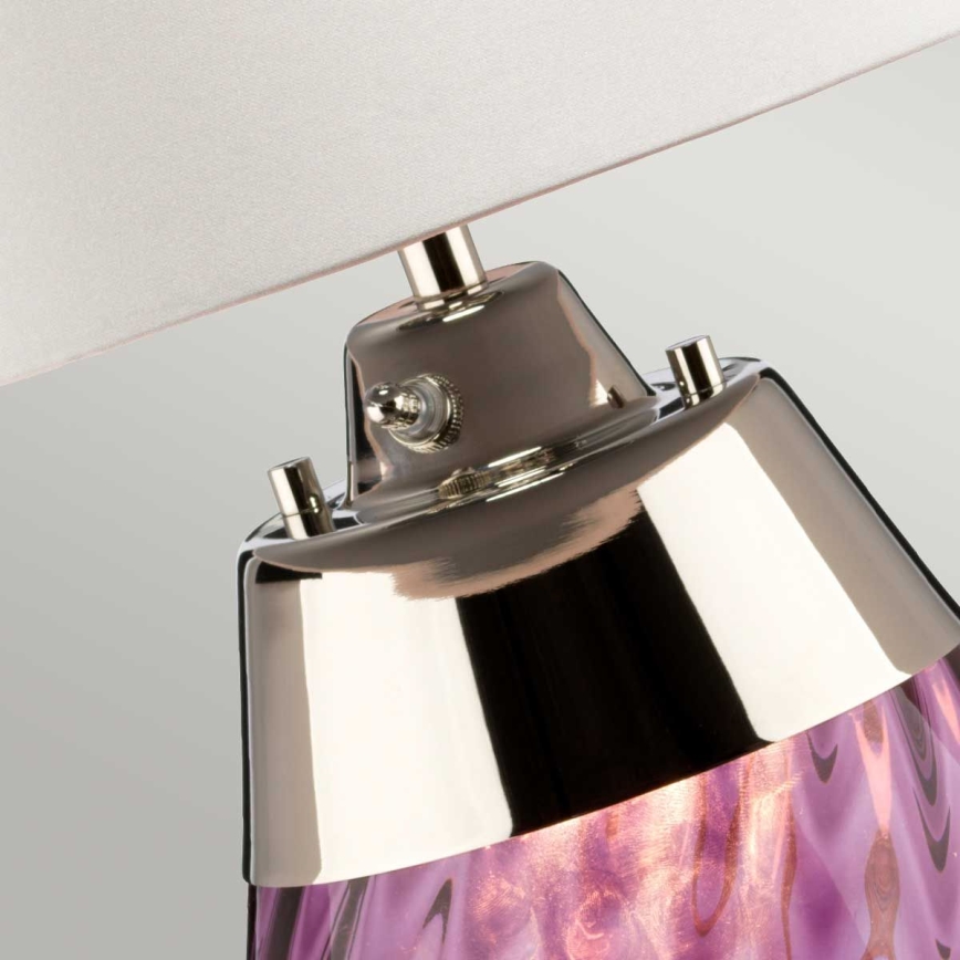 Elstead - LED bordslampa LENA 1xE27/40W/230V + 1xGU10/7W 74 cm rosa