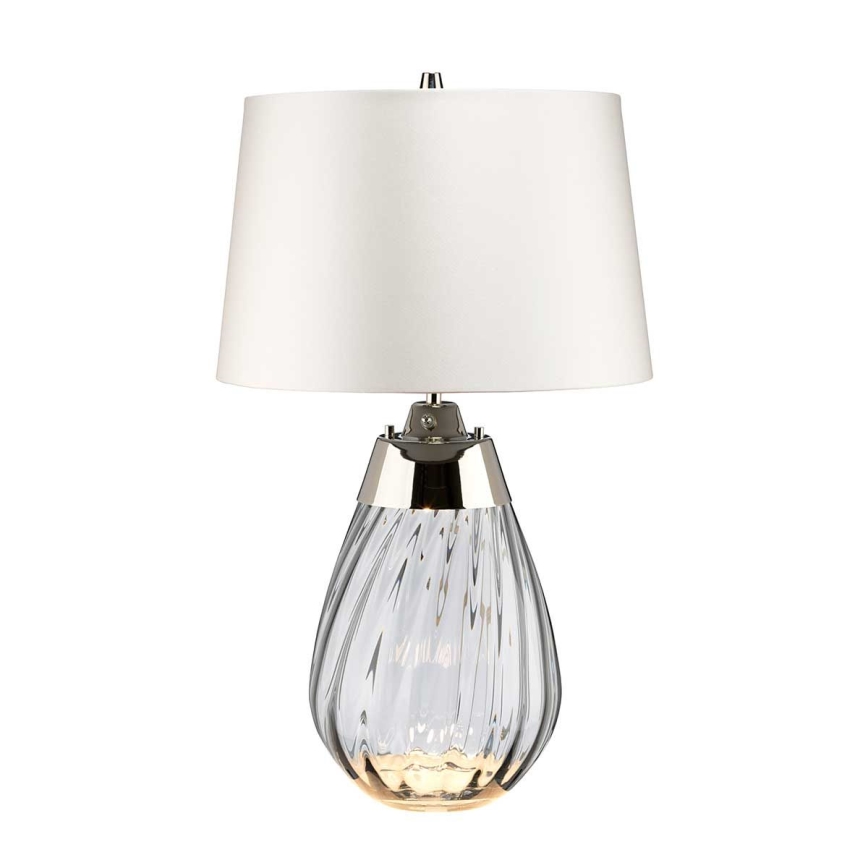 Elstead - LED bordslampa LENA 1xE27/60W/230V + 1xGU10/7W 60,5 cm vit