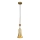 Elstead - Ljuskrona med textilsladd ETOILE 1xE27/60W/230V diameter 13,3 cm guld