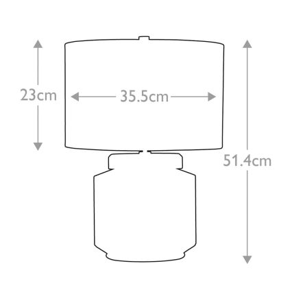 Elstead - Bordslampa LUGA 1xE27/60W/230V
