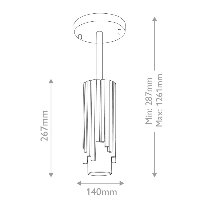 Elstead - Taklampa på stång MARVELE 1xE14/40W/230V guld