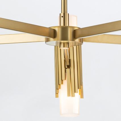 Elstead - Ljuskrona på stång MARVELE 10xE14/40W/230V, guld