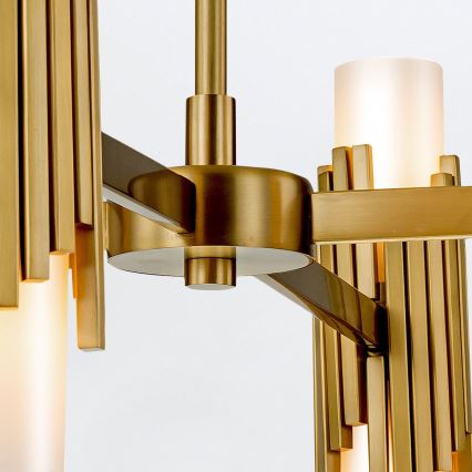 Elstead - Taklampa på stång MARVELE 8xE14/40W/230V guld