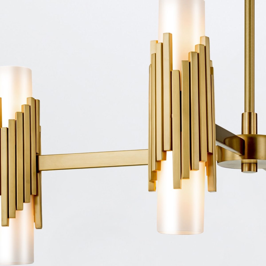 Elstead - Taklampa på stång MARVELE 8xE14/40W/230V guld