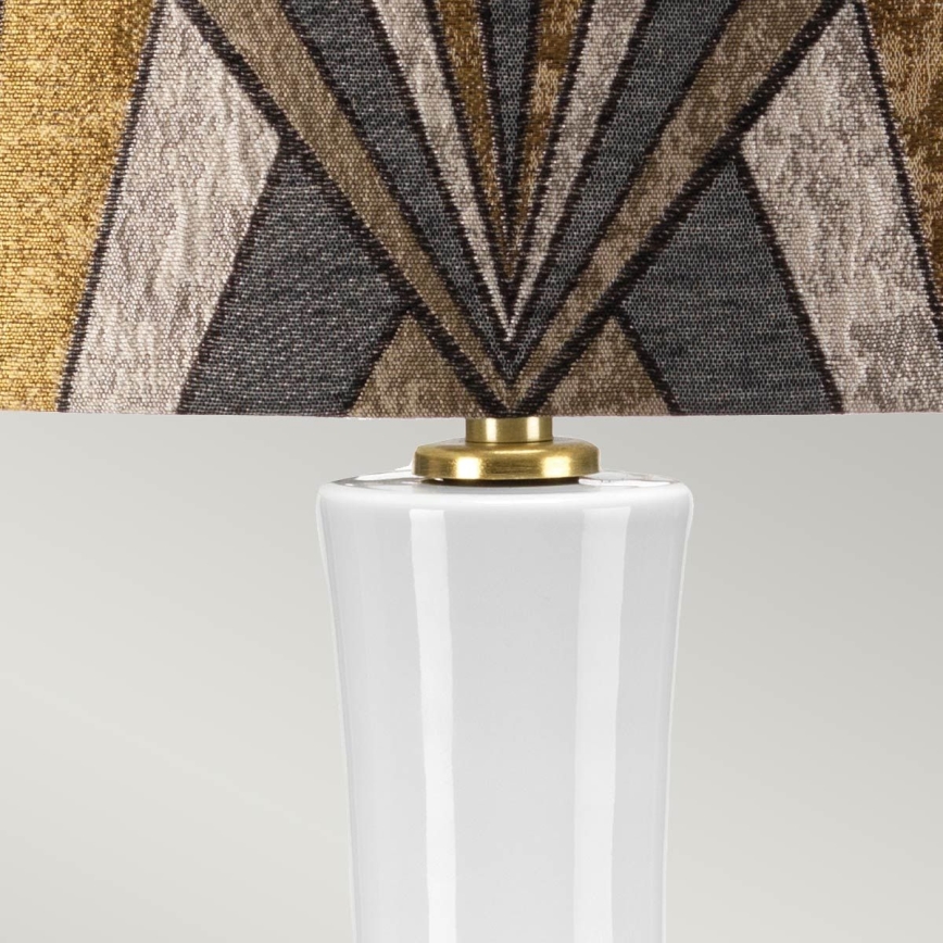 Elstead - Bordslampa MILO 1xE27/60W/230V grå/guld