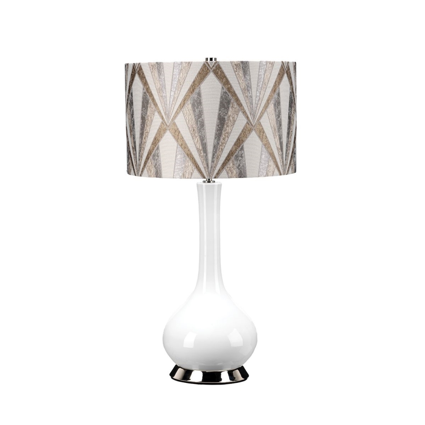 Elstead - Bordslampa MILO 1xE27/60W/230V grå/brun