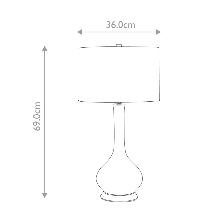 Elstead - Bordslampa MILO 1xE27/60W/230V grå/brun