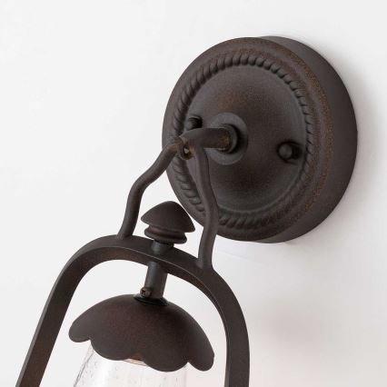 Elstead - Vägglampa för utomhusbruk MINERS 1xE27/60W/230V IP44