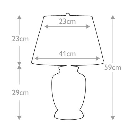 Elstead - Bordslampa MORRIS 1xE27/60W/230V