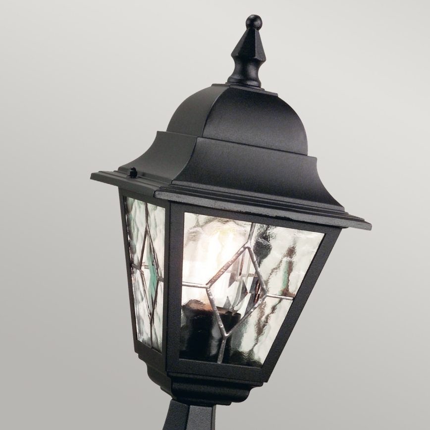 Elstead NR3-BLK - Utomhus lampa  NORFOLK 1xE27/100W/230V IP43