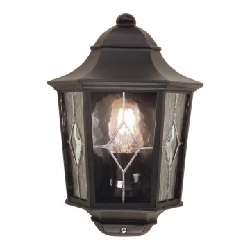 Elstead NR7-2-BLK - Utomhus vägglampa  NORFOLK 1xE27/100W/230V IP43