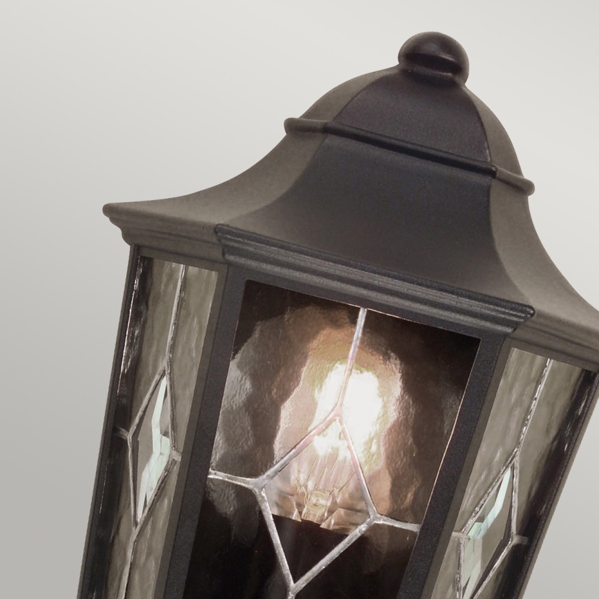 Elstead NR7-2-BLK - Utomhus vägglampa  NORFOLK 1xE27/100W/230V IP43