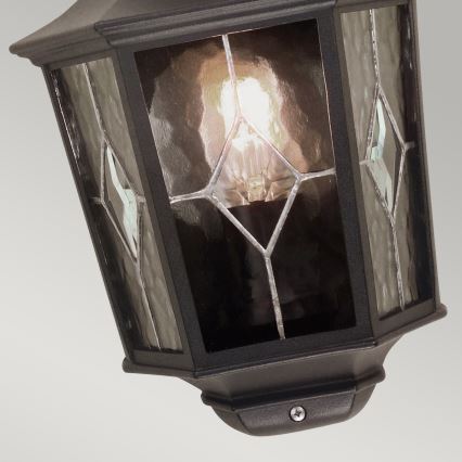 Elstead NR7-2-BLK - Utomhus vägglampa  NORFOLK 1xE27/100W/230V IP43