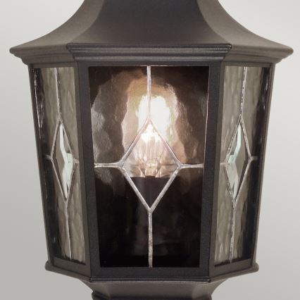 Elstead NR7-2-BLK - Utomhus vägglampa  NORFOLK 1xE27/100W/230V IP43