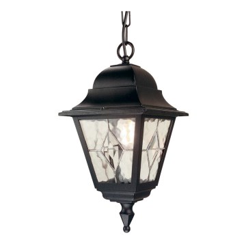 Elstead NR9-BLK - Utomhus ljuskrona NORFOLK 1xE27/100W/230V IP43